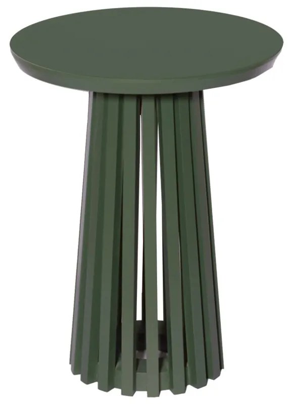 Mesa Ripada Lateral de Apoio Zuli Taís Puntel - Verde Oliva  Kleiner