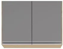 Armário de Cozinha Modulado de Canto 7 Peças CP36 com Pia Inox Castanh