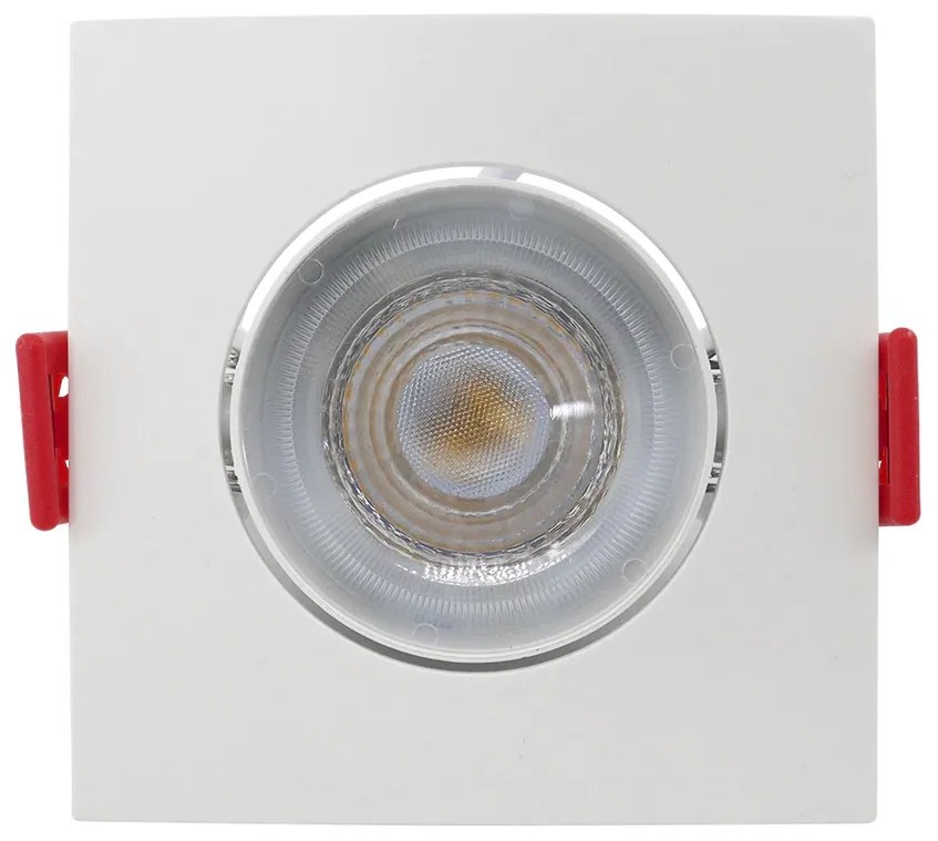 Spot De Embutir Quadrado 3W 6500K Led Bivolt 7,4X7,4X2,5Cm | Opus Eco... (Branco)