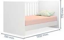 Berço Mini Cama Certificado pelo Inmetro Doce Sonho Branco - Qmovi
