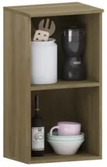 Armário de Cozinha Aéreo 40cm 1 Porta Nádia Mocca/Avelã L01 - Mpozenat