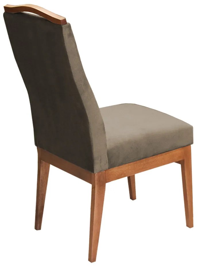 Cadeira Decorativa Lara Aveludado Cappuccino - Rimac