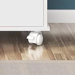Nicho Organizador com Rodízios Toys 3 Gavetas Q01 Branco/Preto - Mpoze