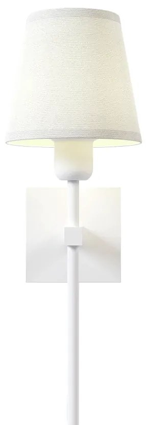 Arandela Tocha Longa Cúpula Tecido 01Xe27 Mini Bulbo G45 - Qimporta Ar... (PRETO)