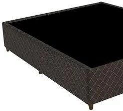 Base Para Cama Box Casal 138cm Poliéster Bordado New York Marrom - Gaz