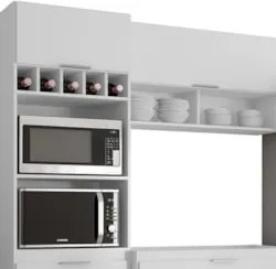 Armário de Cozinha CP04 Para Pia 100cm Pérola Z34 Branco    - Mpozenat