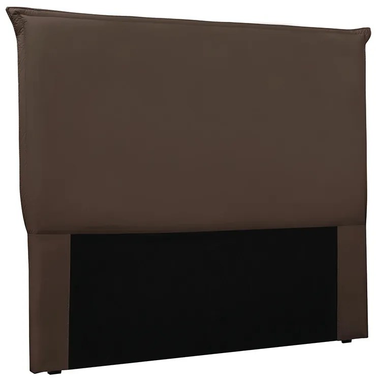 Cabeceira Cama Box Solteiro 90 cm Garden Veludo S04 - D'Rossi - Marrom