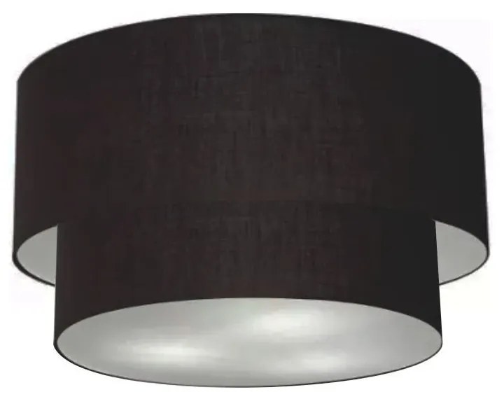Plafon de Sobrepor Cilíndrico SP-3045 Cúpula Cor Preto