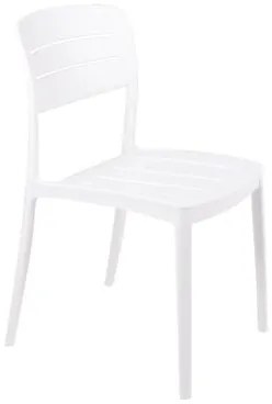 Cadeira Tramontina Amélia Branco Empilhável em Polipropileno com Proteção Antimicrobiana