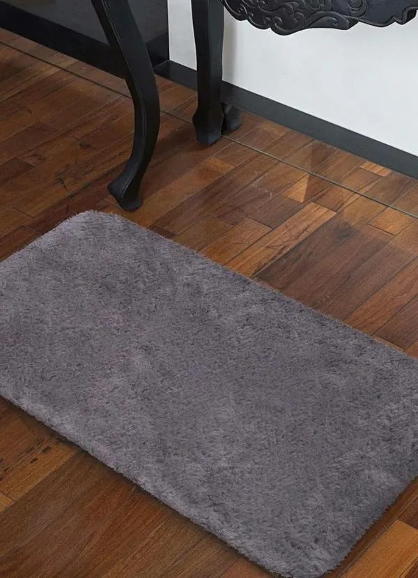 Tapete Antiderrapante Cinza 47x90 cm
