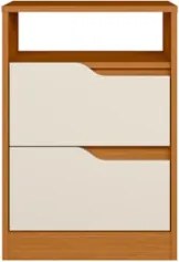Mesa de Cabeceira com Gavetas Kit 2 Sole Flex Cinamomo/Off - Albatroz