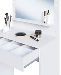 Penteadeira Camarim 1 Gaveta Com Colmeia Star A05 Branco - Mpozenato