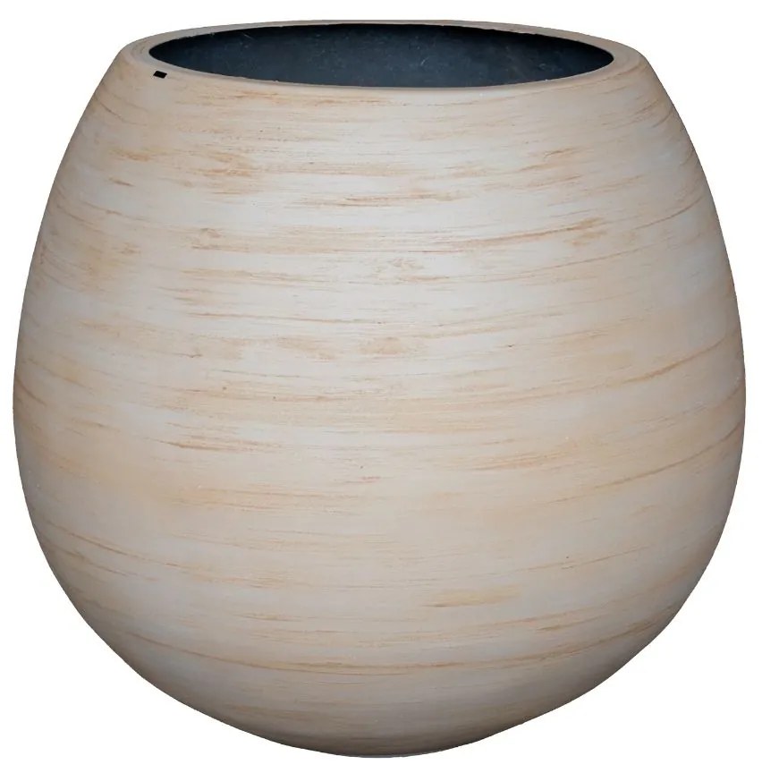 Vaso Oceano GG - Vaso de Fibra - Areia Natural