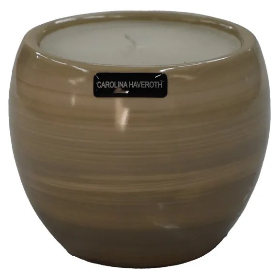 Vaso Vela Casca de Ovo decorativo em Cerâmica Carolina Haveroth – Salar Alto Brilho