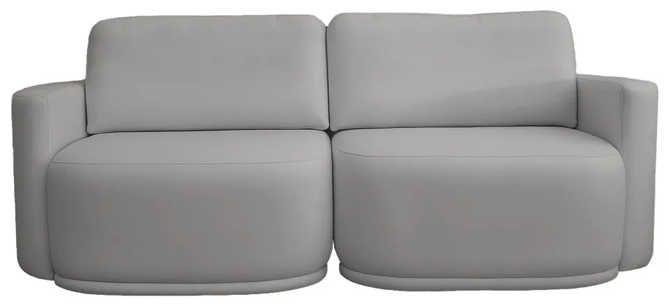 Sofá 2 Lugares Orgânico 214cm Modulado para Sala Brumma Bouclê  K01 - D'Rossi - Cinza