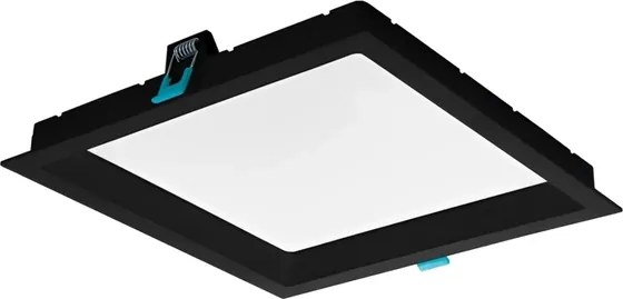Plafon Led Embutir Preto Quadrado 22W 1550Lm 120 4000K Deep