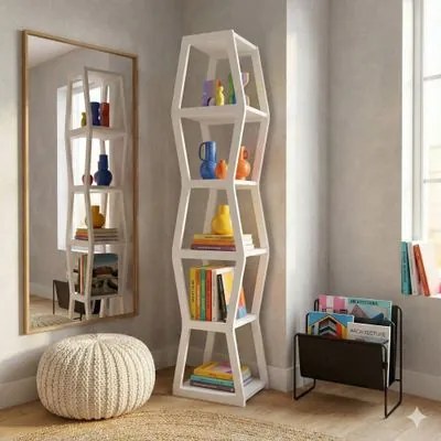 Estante Componível Tower Branca Woodyou 175x38x34 cm