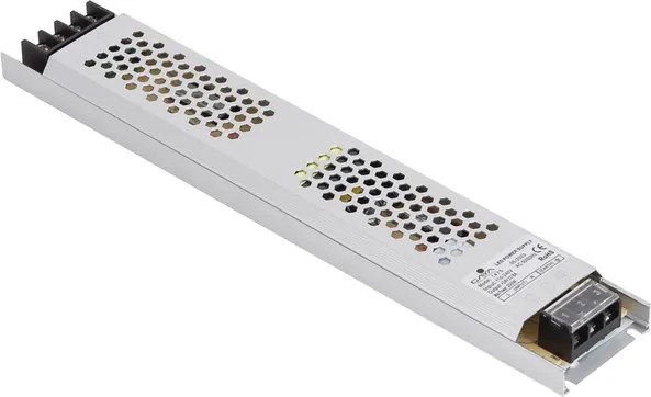 Driver Colmeia 24V 200W Aluminio Cinza Slim