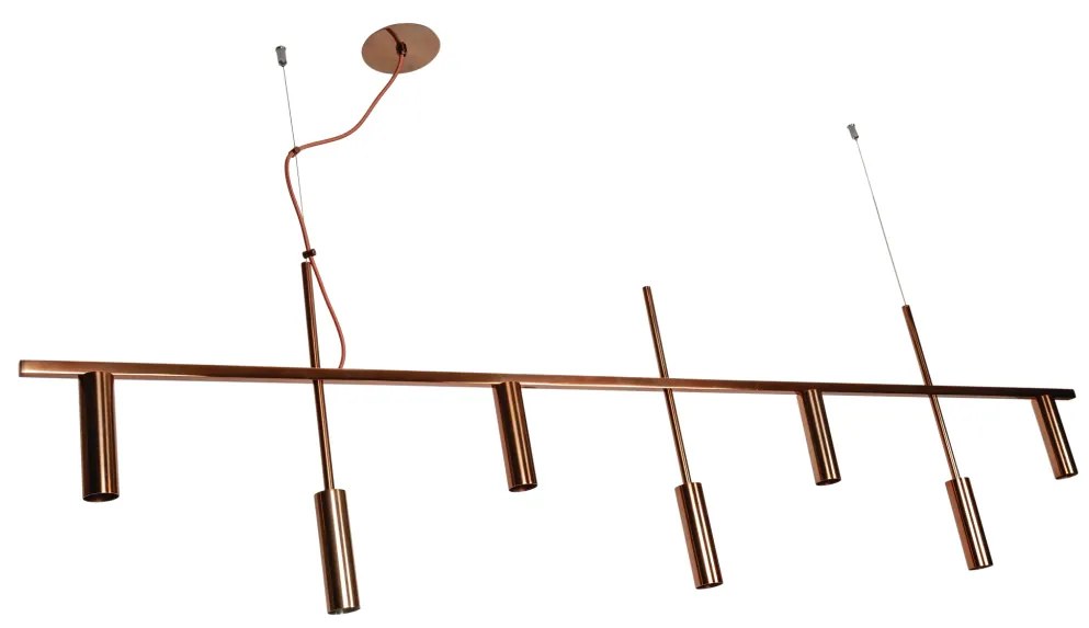 Pendente Platinum Linear 3,8X44,5X170Cm 7Xmr11 - Usina 16930/170 (AO-F - Azul Oceano Fosco)
