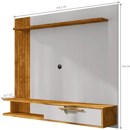 Painel Jeri Naturalle/Off White – Bechara Móveis
