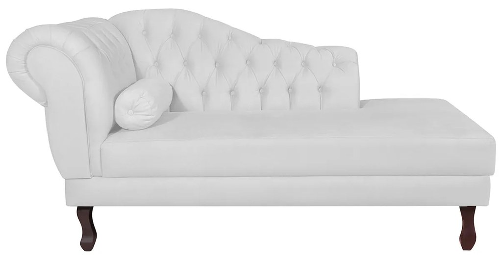Recamier Diana 140cm Lado Direito Corano Branco - ADJ Decor