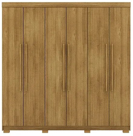 Guarda Roupa Elegance 6 Portas Nature - Vila Rica Móveis