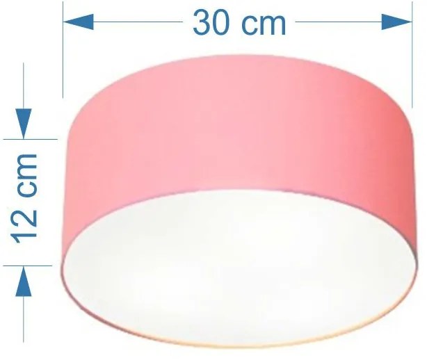 Plafon Para Banheiro Cilíndrico SB-3010 Cúpula Cor Rosa Bebê