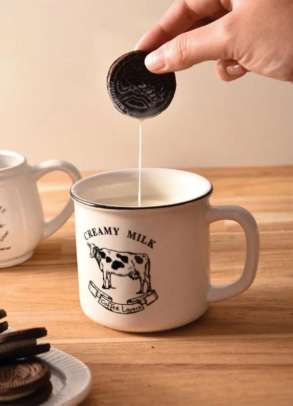 Caneca Creamy Milk Em Porcelana 260 Ml