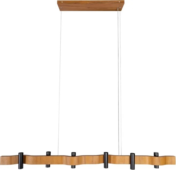 Pendente Linear Madeira Imbuia Flow