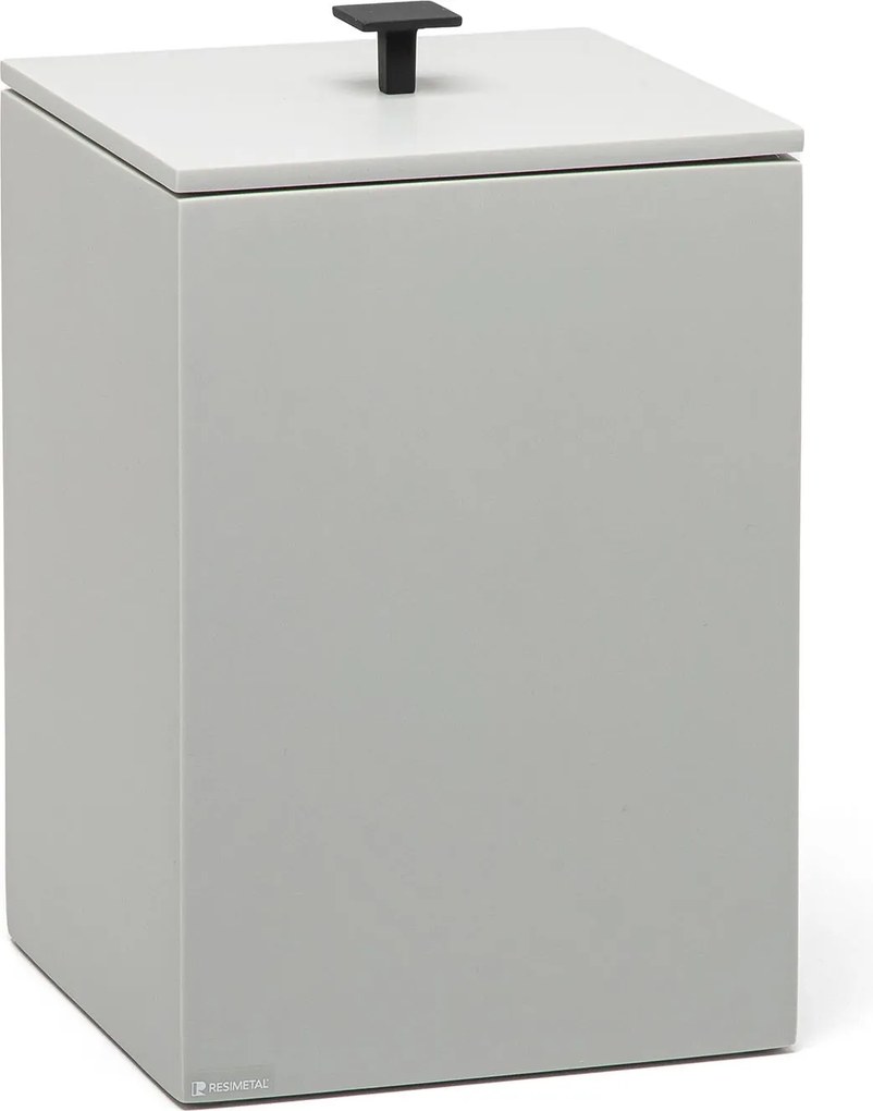 Lixeira de Piso Resina Crômio Fosco Black Matte