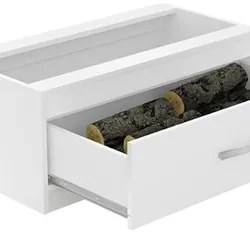 Caixa de Lenha Embutida CL N1 Branco - Completa Móveis