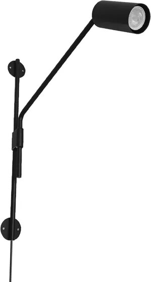 Arandela Aco Aluminio Preto