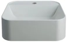 Cuba Pia Para Banheiro Quadrada 32cm Ágata C08 Cinza - Mpozenato
