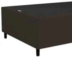 Base para Cama Box Solteiro 88x188cm Hit Z04 Suede Marrom - Mpozenato