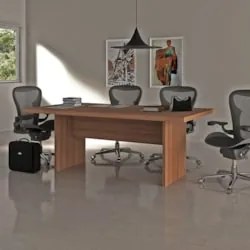 Mesa Escritório Reunião 200x71x100 cm ME4119 Amêndoa - Tecno Mobili