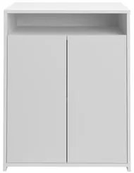 Conjunto Escritório Home Office 4 Peças Nil A06 Branco/Carvalho - Mpoz