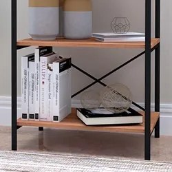 Estante Livreiro Baixa Multiuso 60cm 4 Prateleiras Padova Demolição/Pr