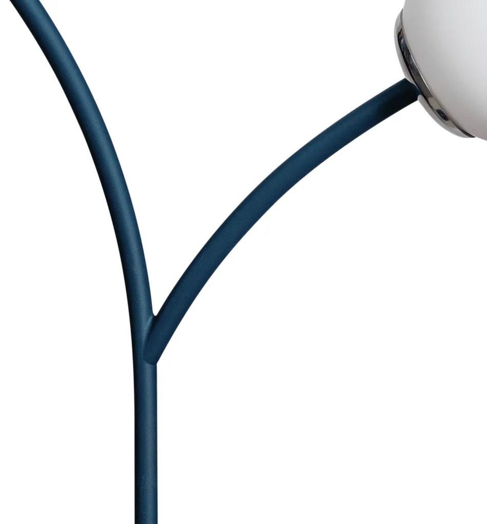 Abajur Zucca Ø30X53Cm 2Xg9 / Globo Ø12Cm | Usina 16858/2 (BT / CB-PV - Branco Texturizado / Cobre Brilho Polido Verniz, FOSCO)