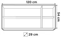 Kit 2 Armários Aéreos Honduras 3 Portas 120cm Branco - Lumil Móveis
