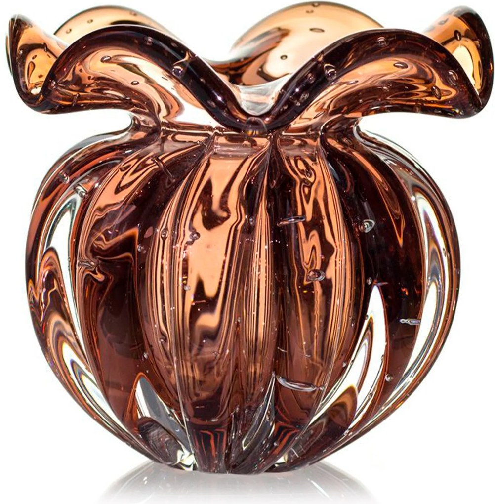 Vaso Murano Trouxinha Torcello PP - Rubi Dourado  Rubi Dourado