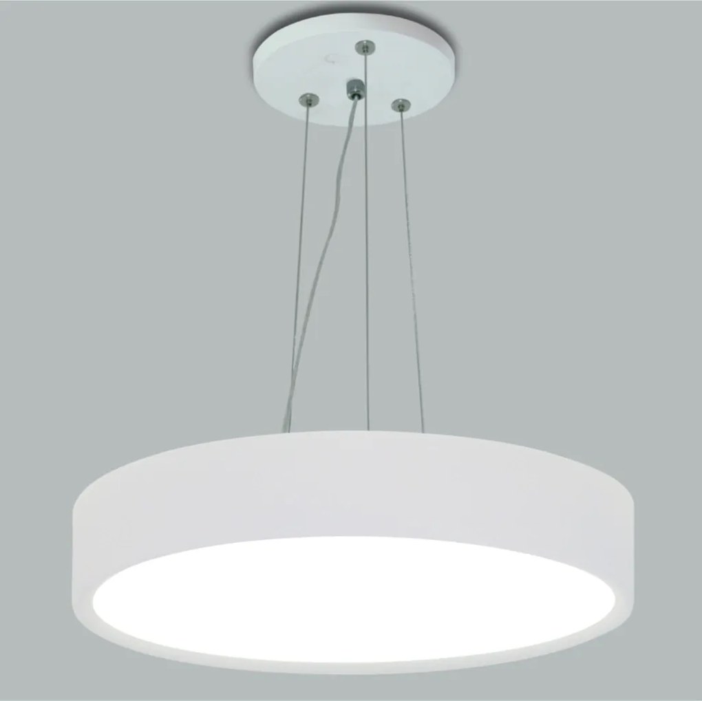 Pendente Clear Ø60X11Cm 6Xe27 / Metal E Acrilico | Usina 4051/60 (TT-M Titânio Metálico)