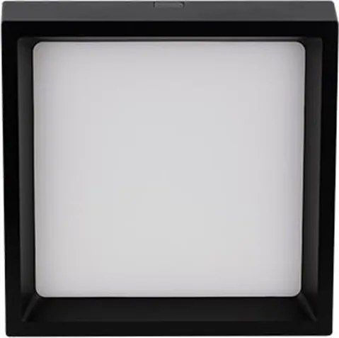 Plafon Led Sobrepor Preto Quadrado 17w 120° 4000k Deep