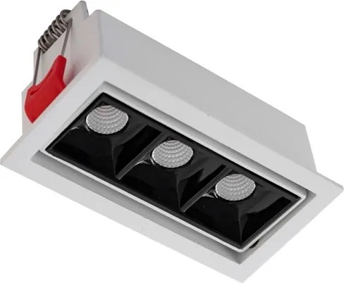 Plafon Led De Embutir Aluminio 7w 48 2700k Picco