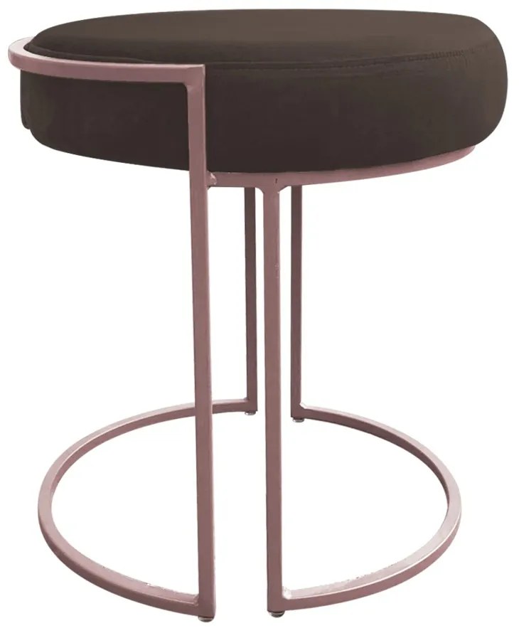 KIT 02 PUFF LOVE SUEDE BASE ROSE DROSSI - Marrom