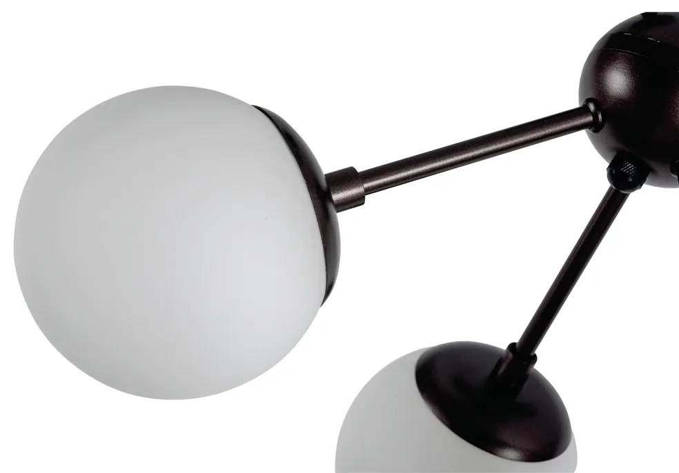 Pendente Dança Ø46X62Cm 6Xg9 / Metal E Globo Ø12Cm | Usina 16732/6 (BT - Branco Texturizado, FOSCO)