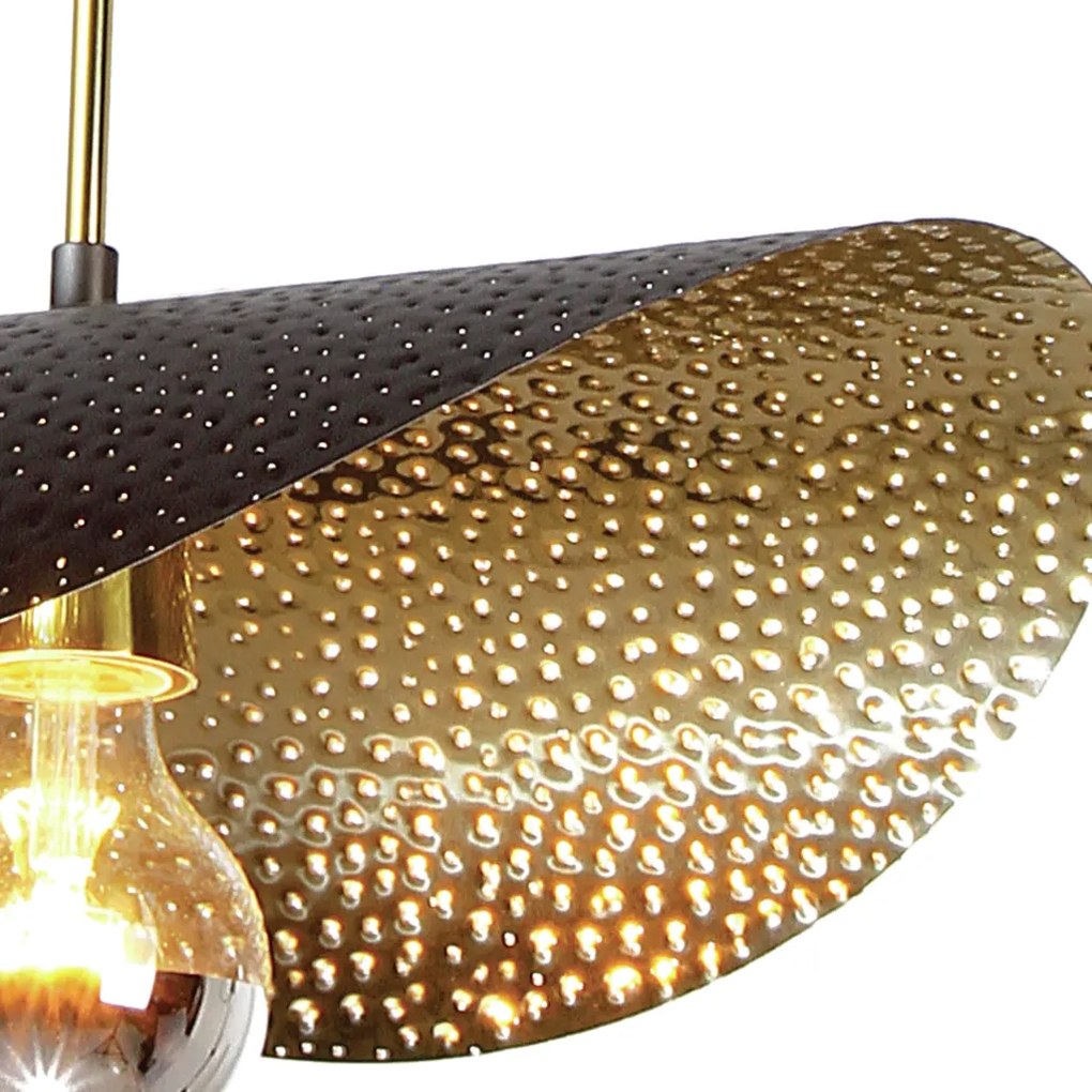 Pendente Wave 58X40X46Cm Metal Alumínio 01Xe27 - Old Artisan Pd-5719 (LISO, COBRE FOSCO)