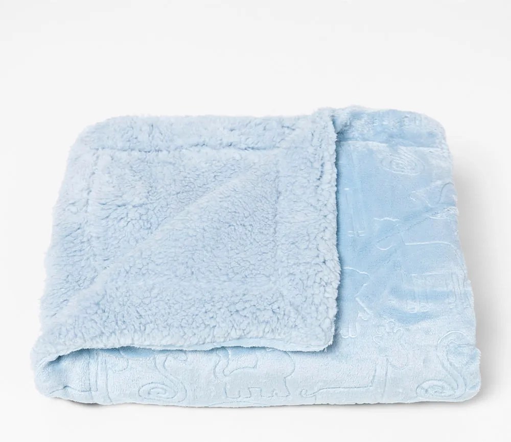 Cobertor Sherpan Ferreti - Azul Bebe