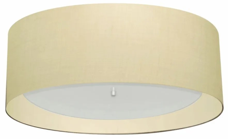 Plafon Para Quarto Cilíndrico SQ-3008 Cúpula Cor Algodão Crú Bege