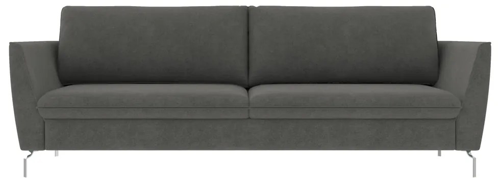 Sofá Decorativo Sala de Estar 190cm Olívia Suede Grafite G52 - Gran Belo