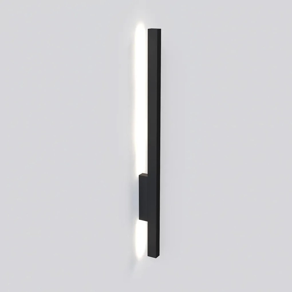 Arandela Vertical Small Slim 02X05X58Cm Led 13W 3000K - Qimporta Ar252... (PRETO)